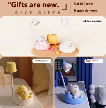 Sleeping Cute Cat Night Lamp