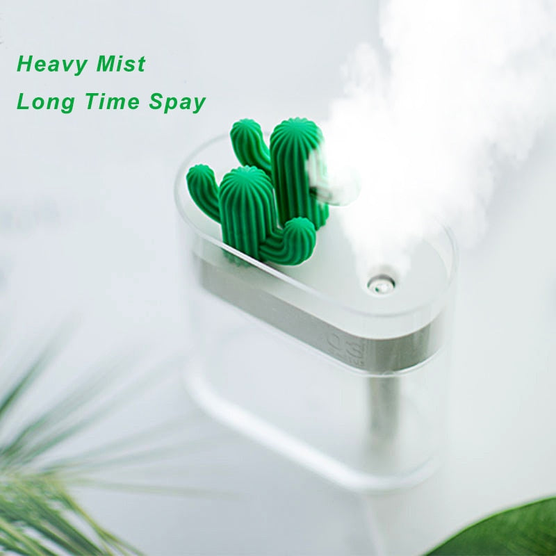 160ML Transparent Cactus Acrylic Humidifier